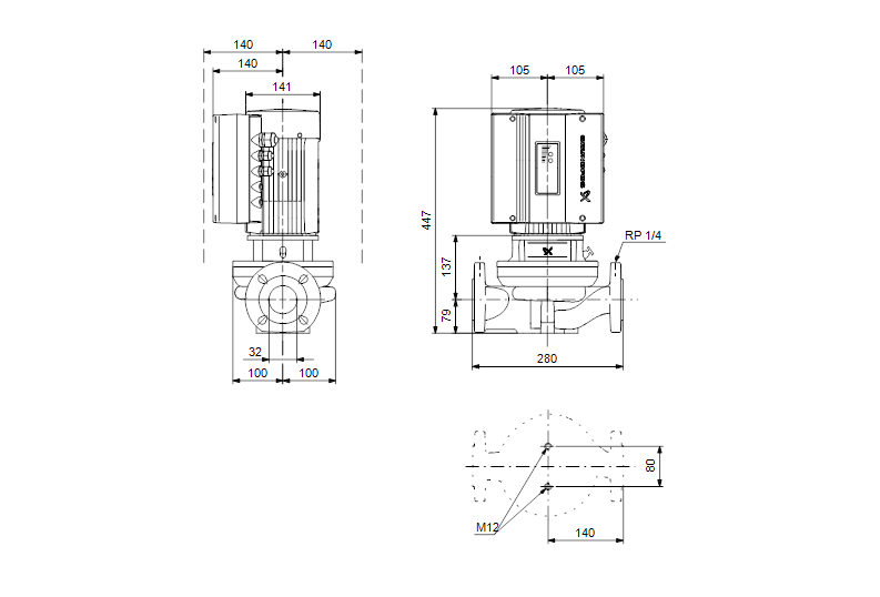 Grundfos TPE 32-230/2