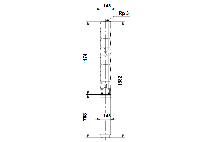 Grundfos SP 46-8N Rp3 6"3X380-415/50 13kW