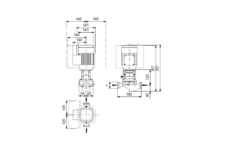 Grundfos TPE 25-50/2