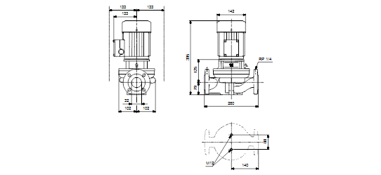 Grundfos TP 32-40/4 B A-F-Z-BUBE