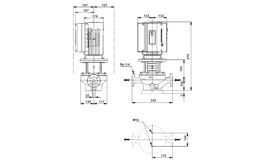 Grundfos TPE 32-320/2