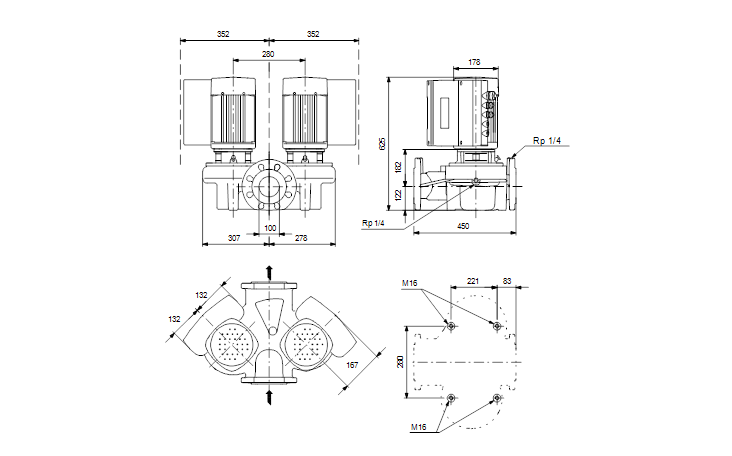 Grundfos TPED 100-60/4-S A-F-A-BUBE