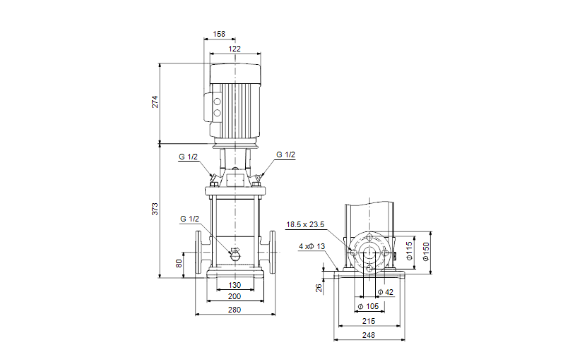 Grundfos CRNE 10-2 A-FGJ-A-E-HQQE 3x380-500 60 HZ
