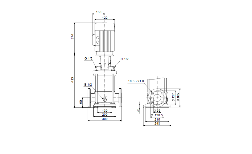 Grundfos CRNE 15-1 N-FGJ-A-E-HQQE 3x380-500 60 HZ