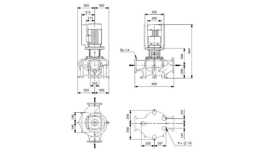 Grundfos TPE 200-70/4 A-F-A-GQQE 3x400 В, 1450 об/мин 