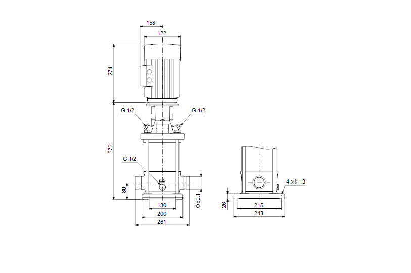 Grundfos CRNE 10-2 A-P-A-E-HQQE 3x380-500 60 HZ