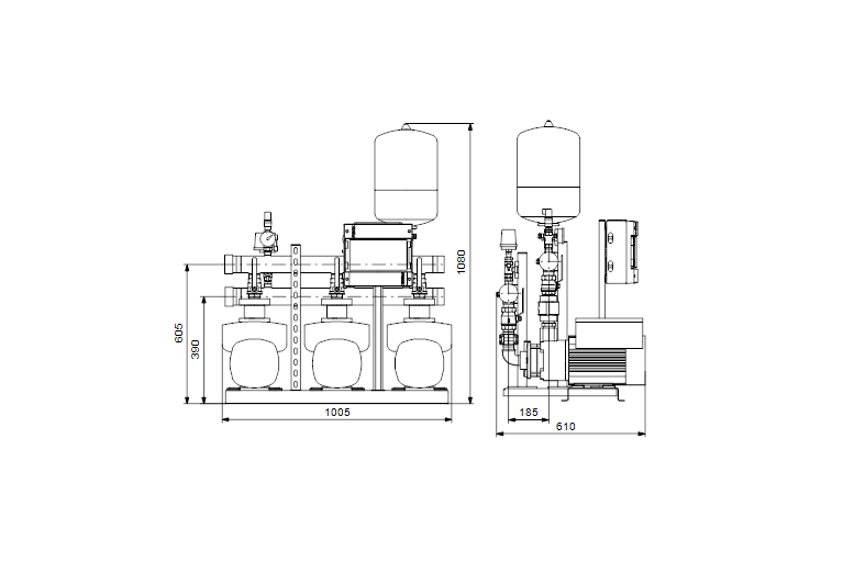 Grundfos HYDRO MULTI-E 3 CME 5-6