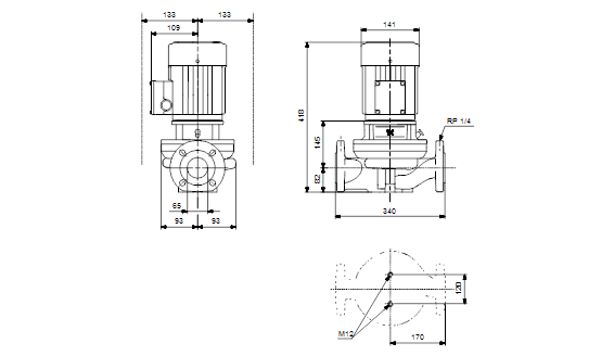 Grundfos TP 65-60/2 B A-F-Z-BUBE