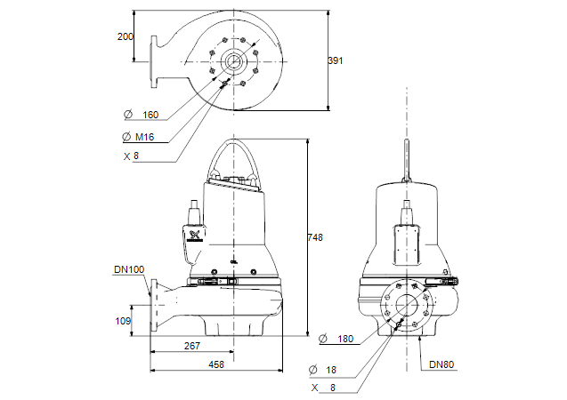 Grundfos SLV.80.100.40.EX.4.51D