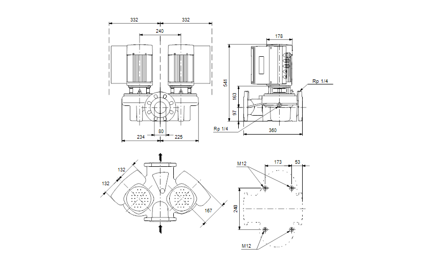 Grundfos TPED 80-120/2-S A-F-A-RUUE