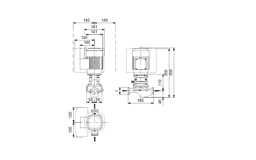 Grundfos TPE 25-90/2