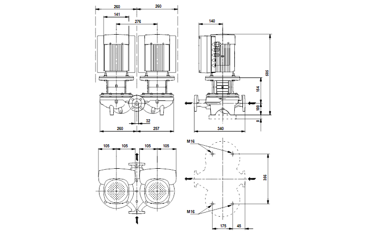 Grundfos TPED 32-200/2-S A-F-A-BAQE