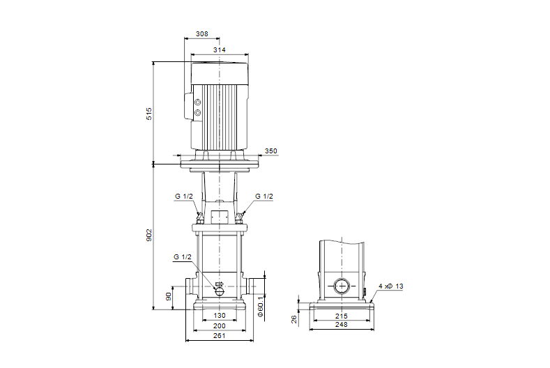 Grundfos CRNE 20-10 N-P-A-E-HQQE 3x400 60 HZ