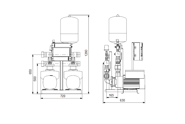 Grundfos HYDRO MULTI-E 2 CME 15-1