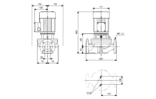 Grundfos TP 50-60/2 B A-F-Z-BUBE