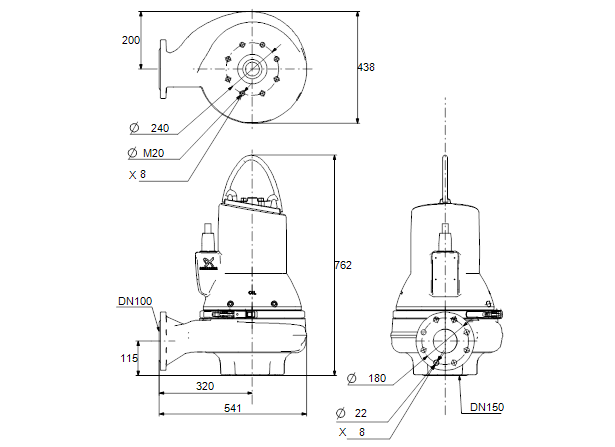 Grundfos SL1.100.100.55.EX.4.51D.B