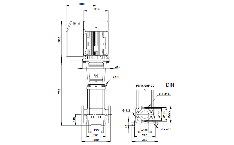 Grundfos CRNE 90-2-2