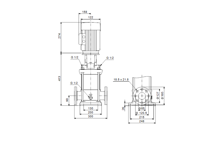 Grundfos CRNE 20-1 N-FGJ-A-E-HQQE 3x380-500 60 HZ