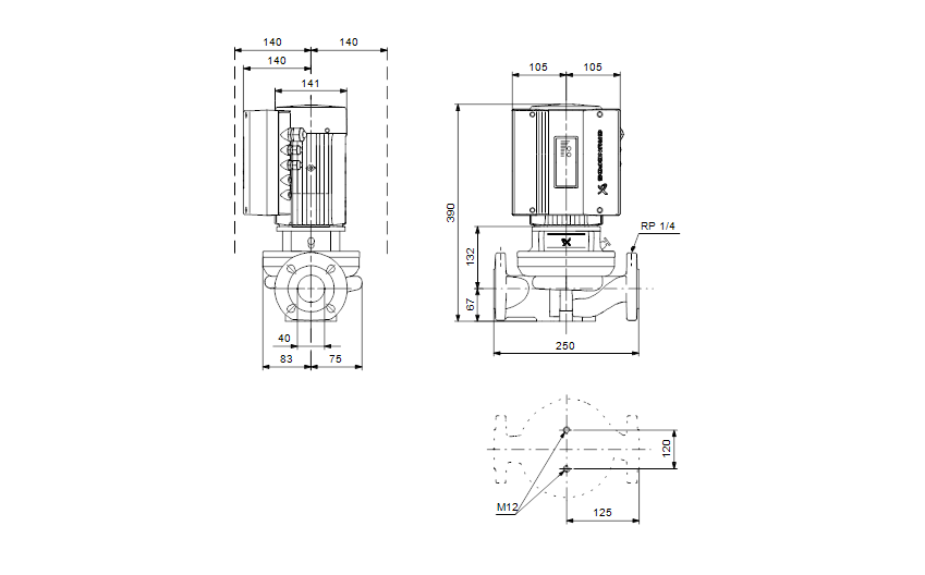 Grundfos TPE 40-30/4