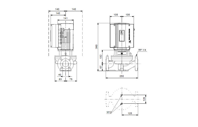 Grundfos TPE 40-30/4