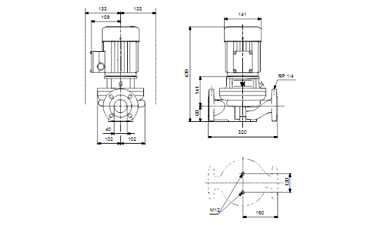 Grundfos TP 40-190/2 B A-F-Z-BUBE