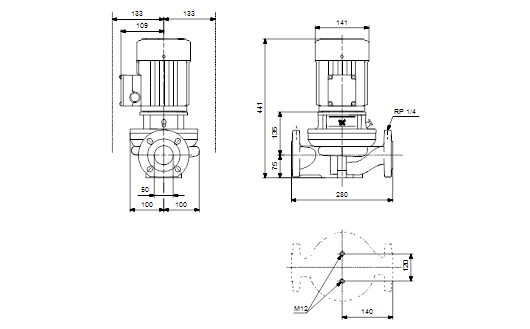 Grundfos TP 50-120/2 B A-F-Z-BUBE