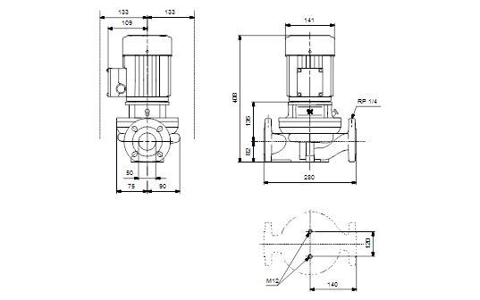 Grundfos TP 50-30/4 B A-F-Z-BUBE