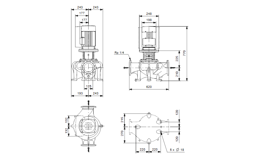 Grundfos TPE 125-90/4