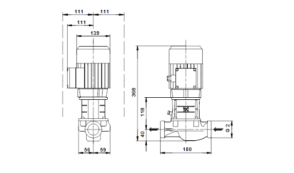 Grundfos TP 32-90/2 B A-O-Z-BUBE