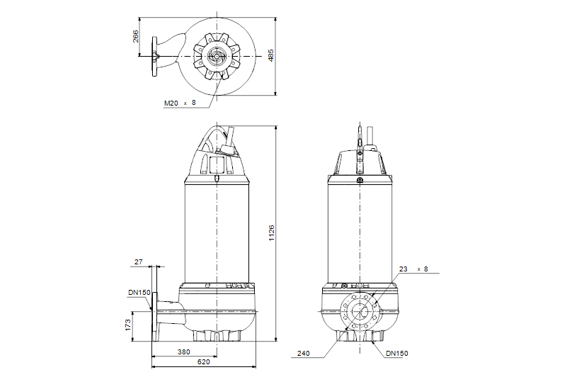 Grundfos SE1.95.150.220.4.52H.C.N.51D -снят с производства 