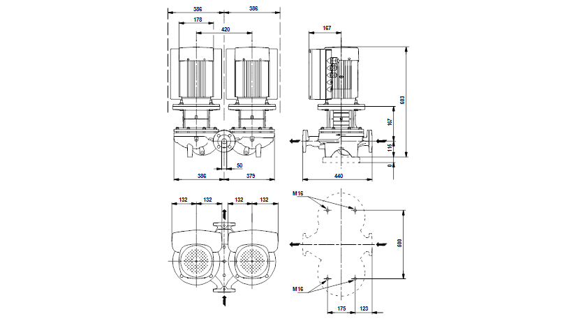 Grundfos TPED 50-110/4-S A-F-A-BAQE