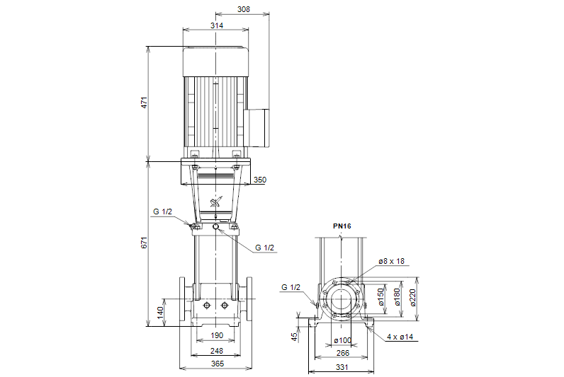 Grundfos CRNE 64-1