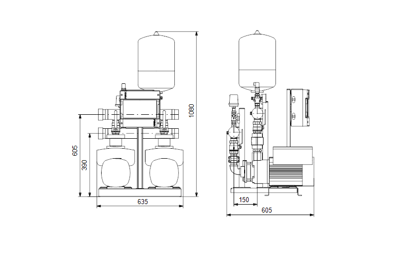 Grundfos HYDRO MULTI-E 2 CME 5-4