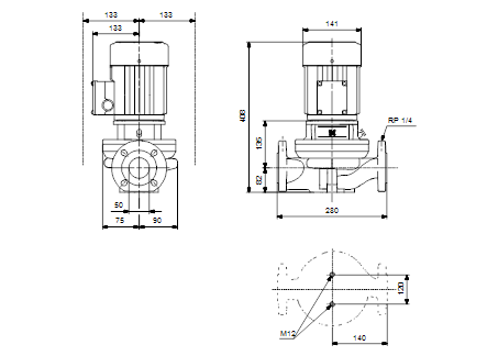 Grundfos TP 50-30/4 B A-F-Z-BUBE