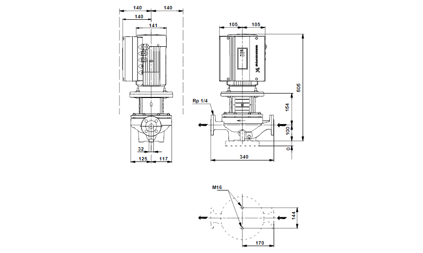 Grundfos TPE 32-200/2