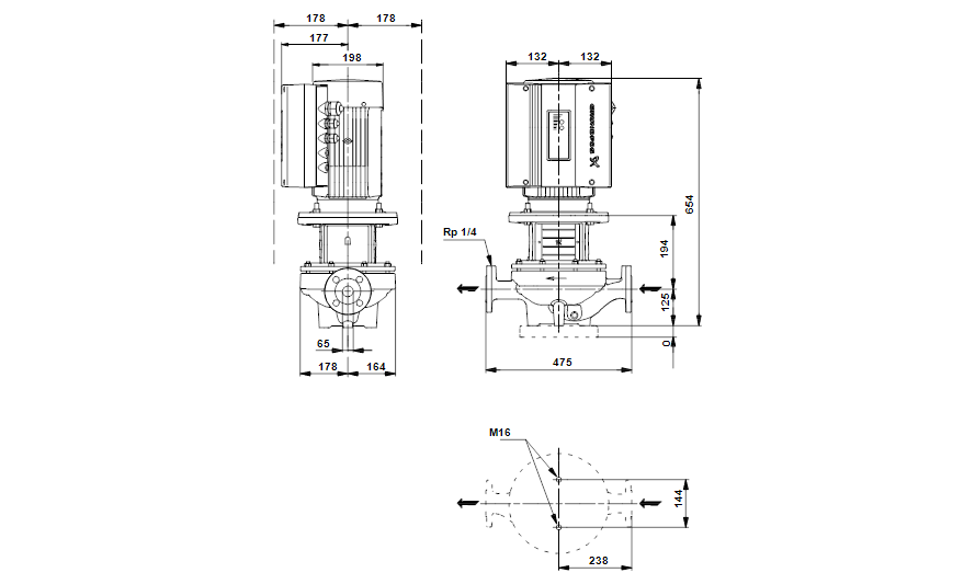 Grundfos TPE 65-170/4