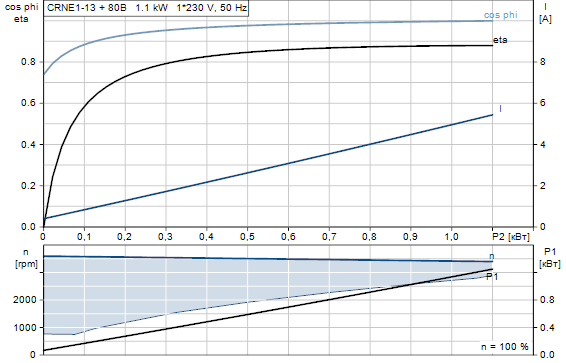 Grundfos CRNE 1-13 A-P-A-E-HQQE 1x200-240 60HZ