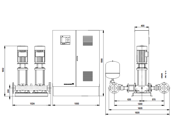 Grundfos Hydro MPC-E 2 CR 90-4-2