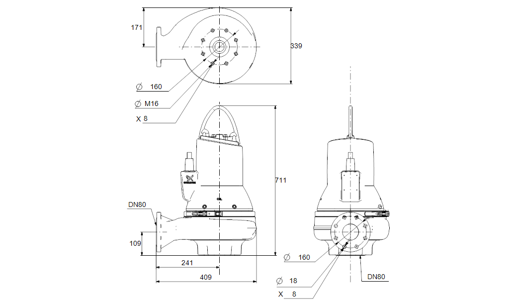 Grundfos SLV.80.80.22.4.50D.C