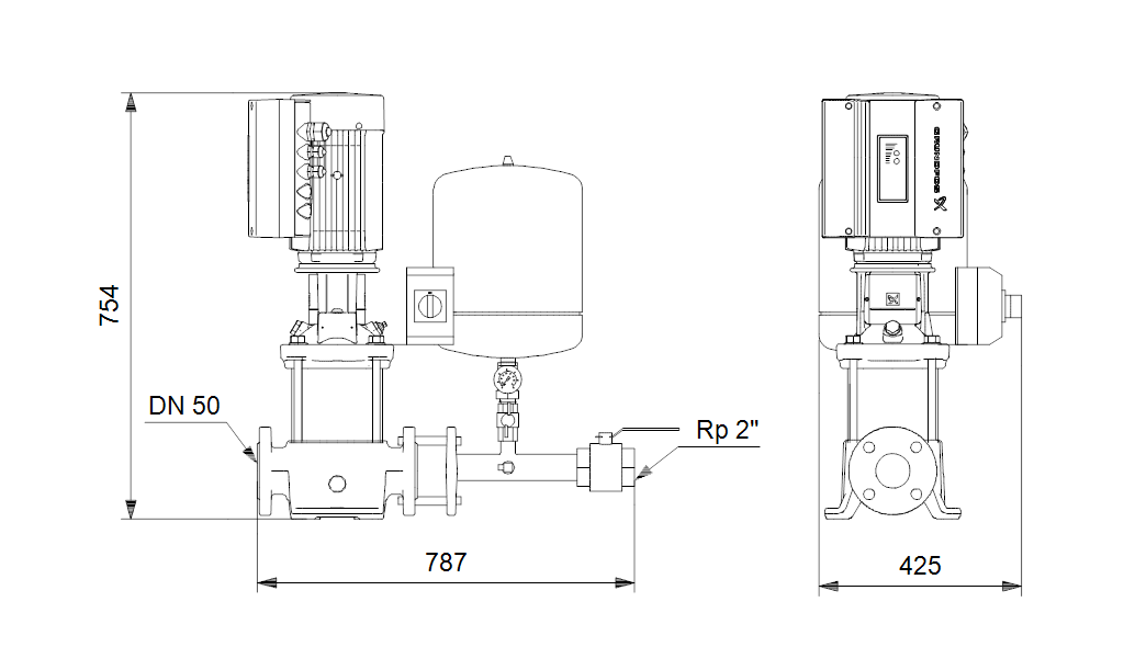 Grundfos Hydro Solo-E CRE 15-2 U2 A-A-A-D-A