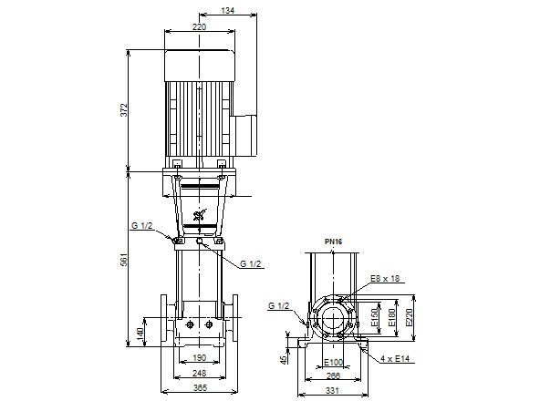 Grundfos CR 64-1-1 A-F-A-E-HQQE 3х400 В