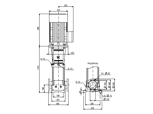Grundfos CR 90-6-2 A-F-A-E-HQQE (снят с производства)