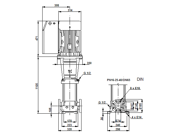 Grundfos CRE 32-8