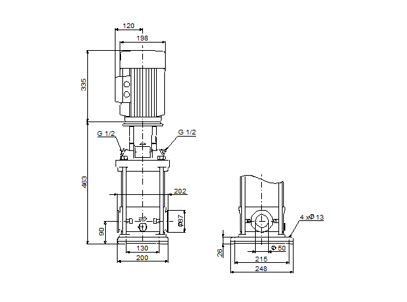 Grundfos CRN 15-3 A-CA-G-V-HQQV (FlexiClamp)