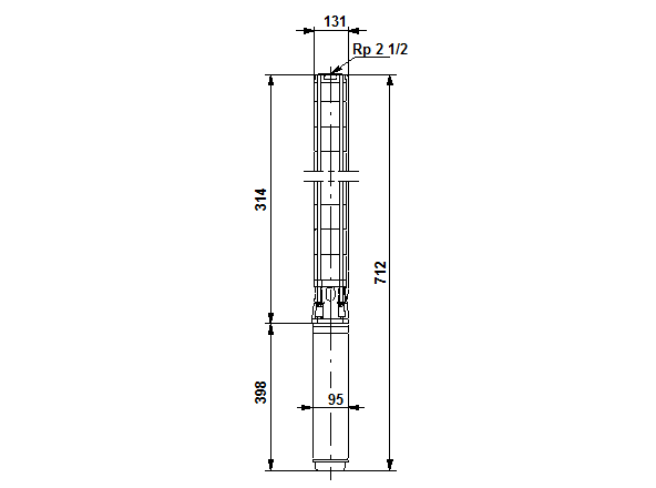 Grundfos SP 17-1NE Rp2? 4"3X380-415/50 0.75kW