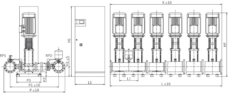 Установка Wilo-Comfort COR-5MVI9503/1/CC-PN16