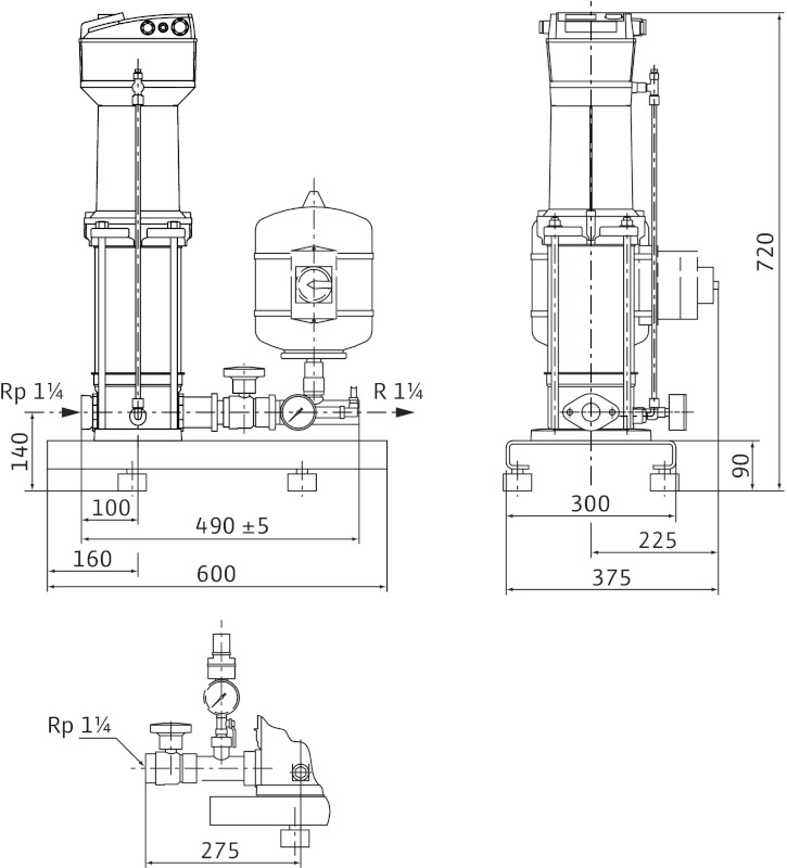 Установка Wilo-Comfort-N-Vario COR-1 MVISE 210-2G-GE-R