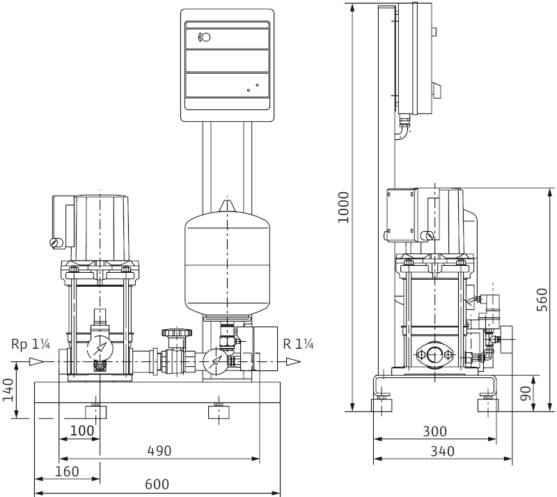 Установка Wilo-Economy CO-1MVIS209/ER-PN16-R