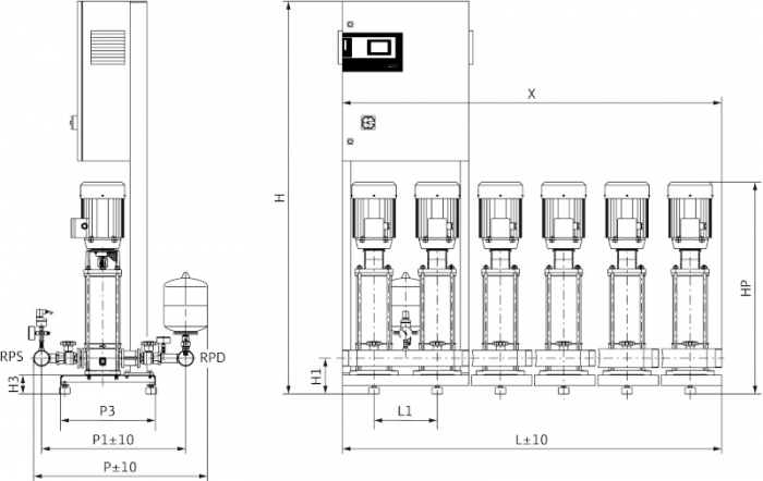 Установка Wilo-Comfort CO-2MVI805/CC-EB-R