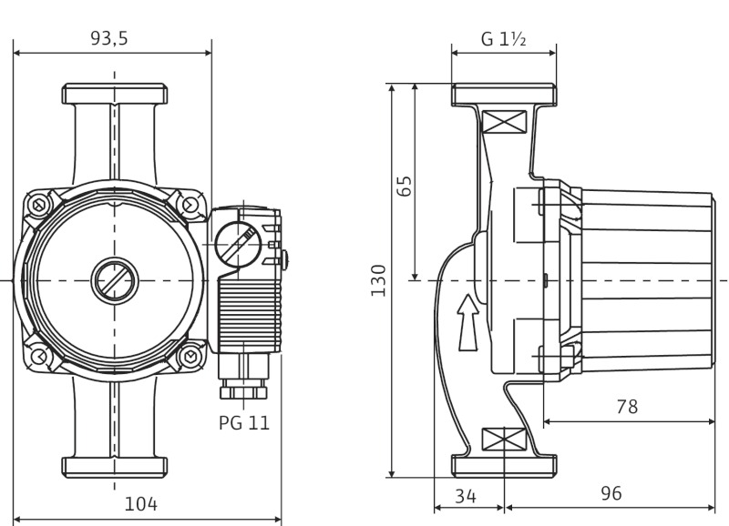 Насос Wilo Star-RS 25/4-130